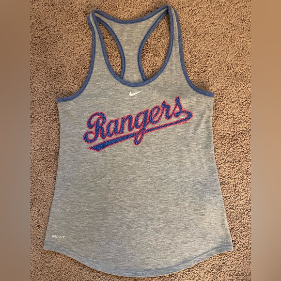 Texas Rangers Nike DriFit Racerback Tank Top - Picture 1 of 4